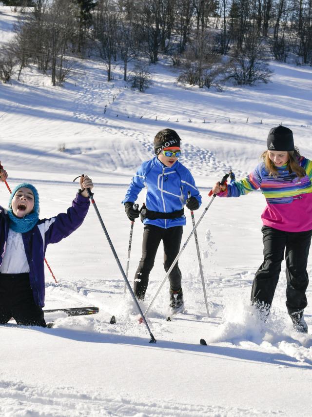 Pratique du ski nordique en famille