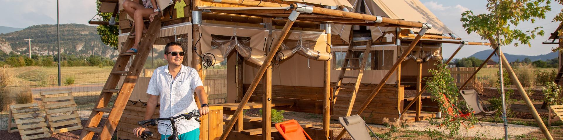 Les Lodges de la Viarhôna : les tentes-lodges