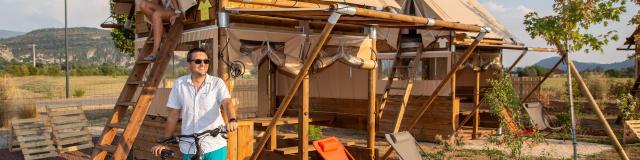 Les Lodges de la Viarhôna : les tentes-lodges