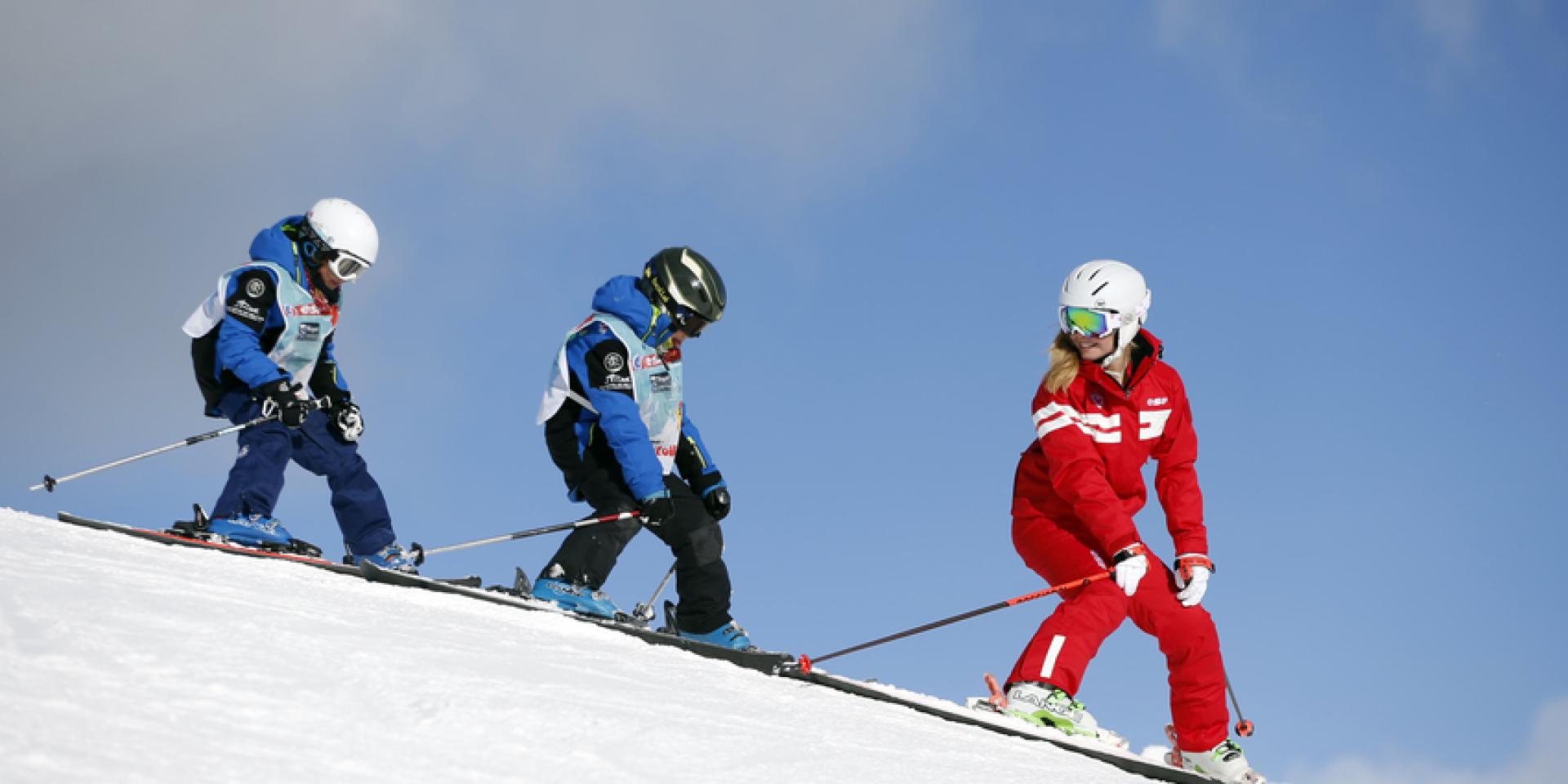 Cours de ski alpin avec l'ESF
