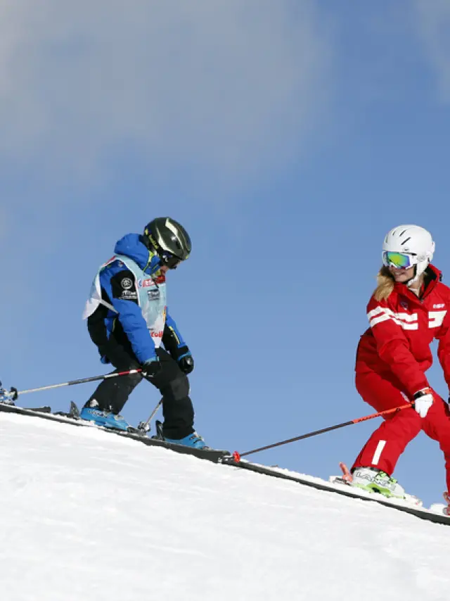 Cours de ski alpin avec l'ESF
