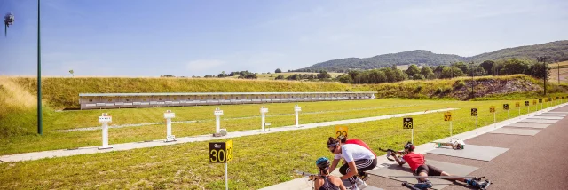 Biathlon d'été au stade des Plans d'Hotonnes