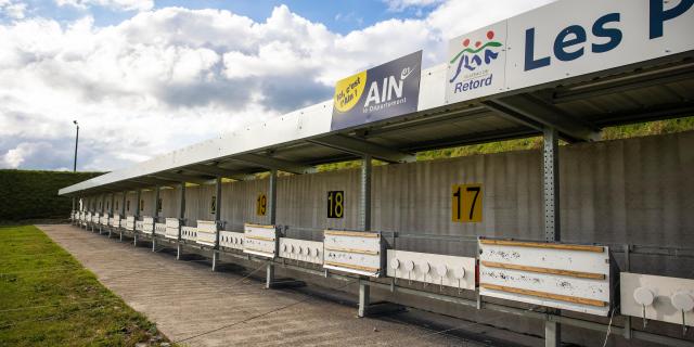 Pas de tir du stade de biathlon des Plans d'Hotonnes