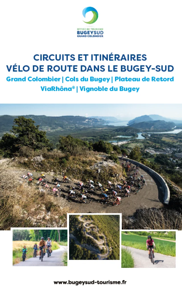 Carte vélo de route Bugey Sud