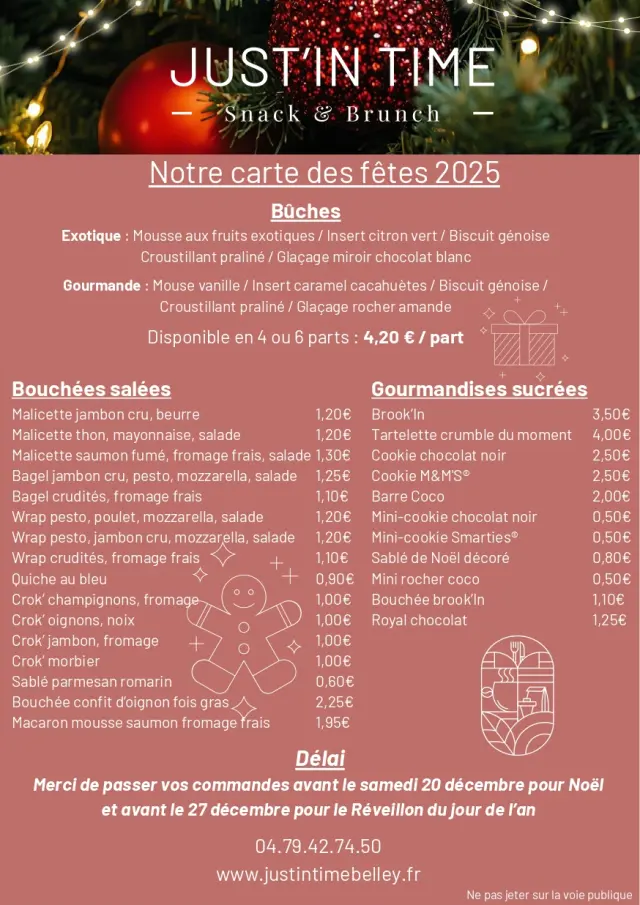 Just'in Time Traiteur Hiver 2025