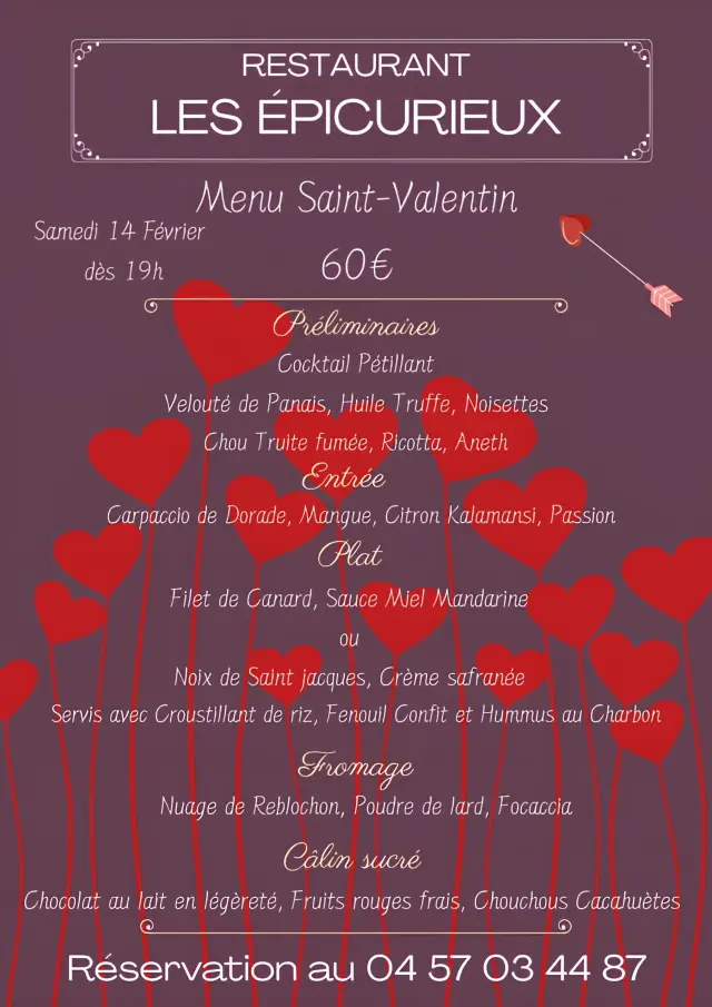 St Valentin Les Epicurieux