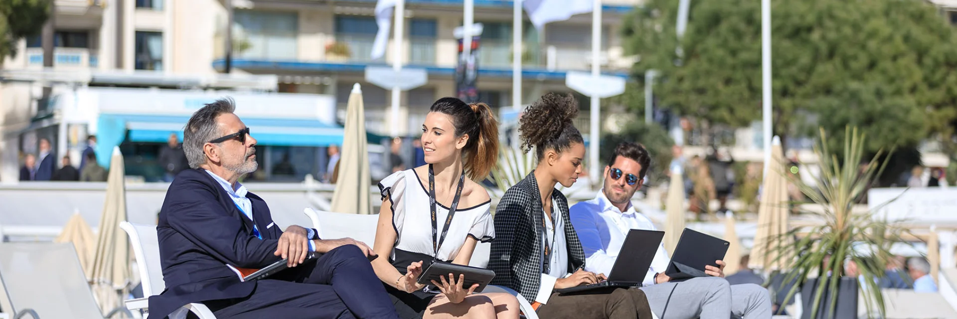 Evénement professionnel sur la plage de Cannes