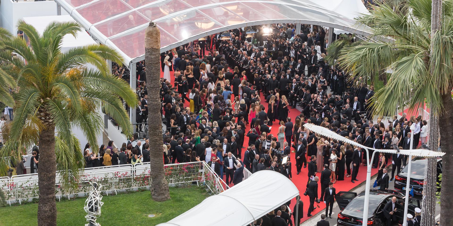 Press area of le Palais des Festivals et des Congrès de Cannes | Palais ...