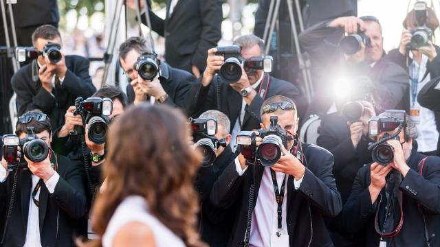 Stars devant photographes du Festival