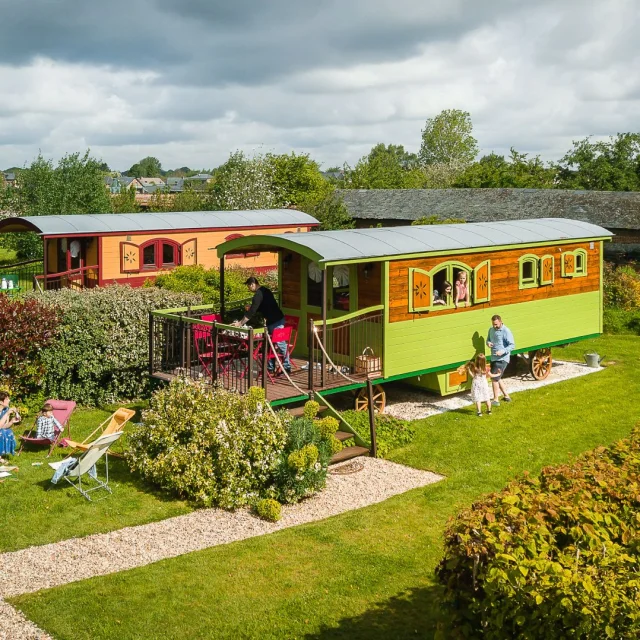 Caux Seine Normandie Juillet 2018 Roulottes Hebergement Insolite Drone Press