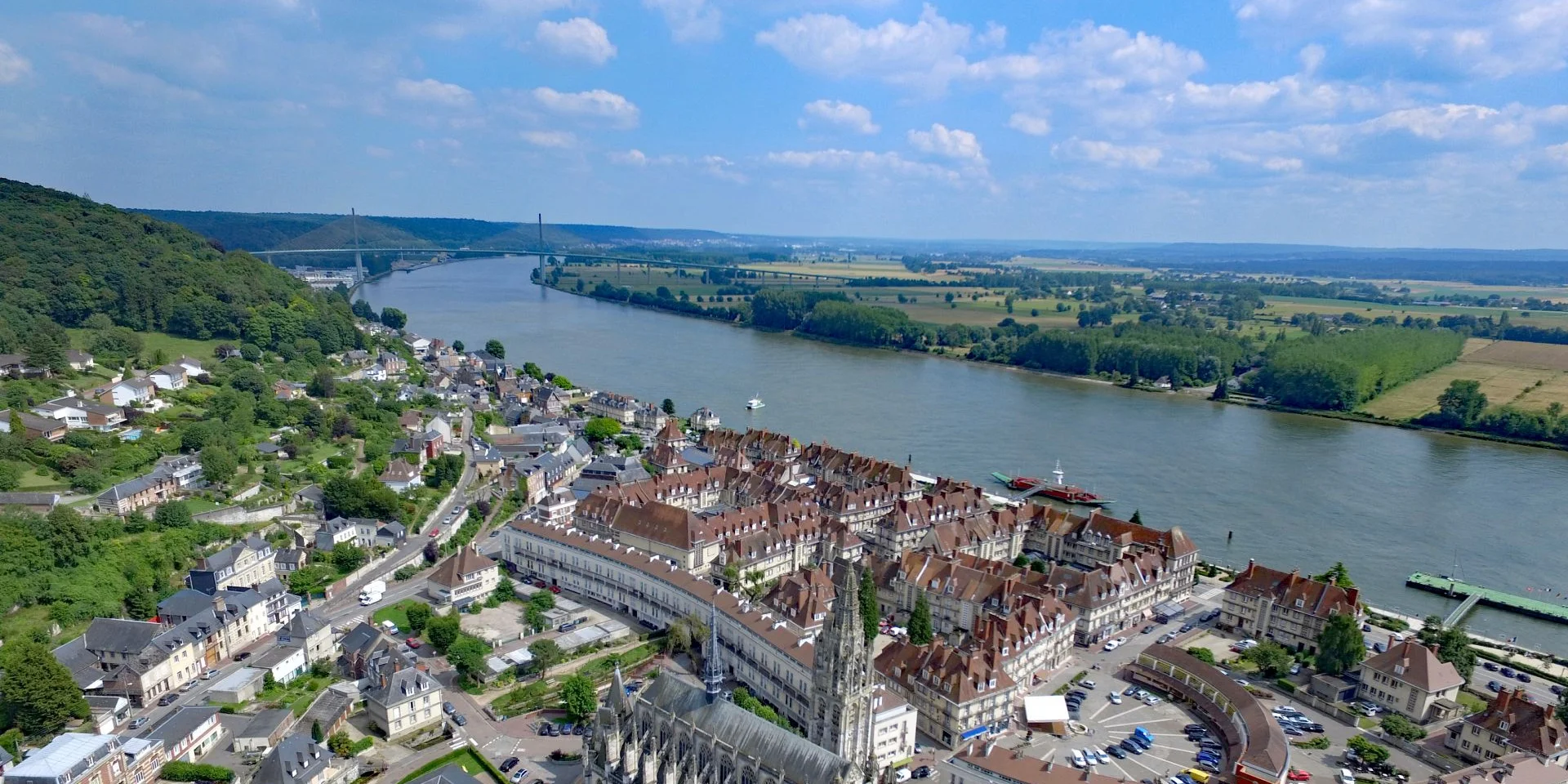Rives En Seine July 2016 Eglise Notre Dame De Caudebec En Caux Architecture Bord De Seine Jf Drone N Caux