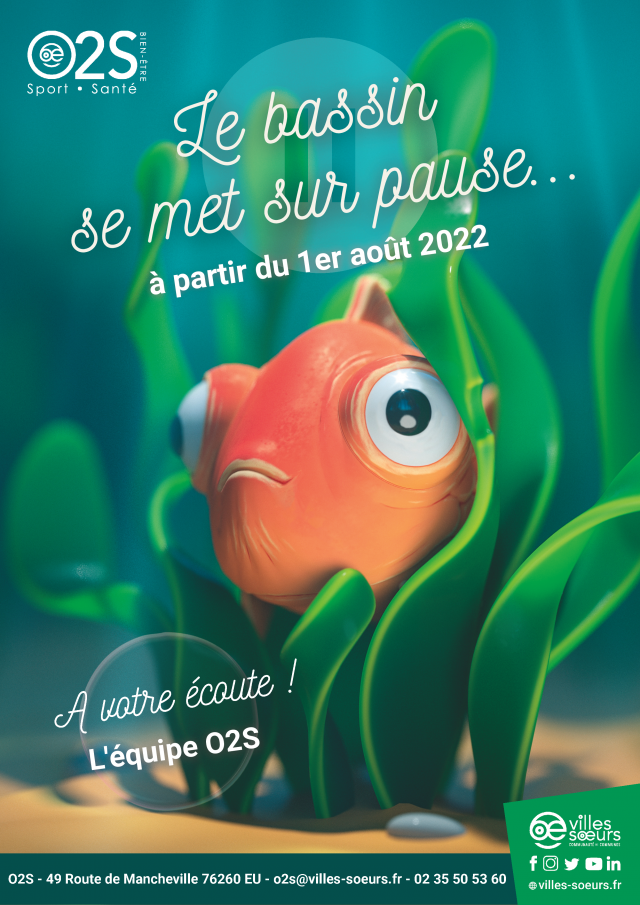 Affiche Fermeture Bassin O2s