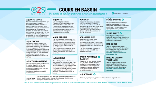 O2s Les Activites En Bassin 20.09.23