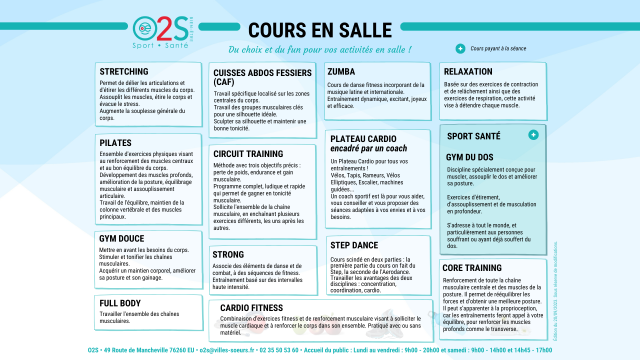 O2s Les Activites En Salle 20.09.23