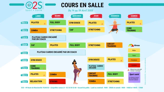 O2s Cours En Salle Planning 14 Au 19 Avril 2025 Web 1