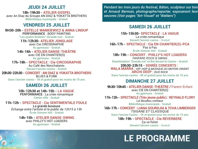 Festival Cote A Cote Programme P4 5