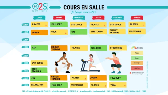 Planning Cours En Salle Septembre