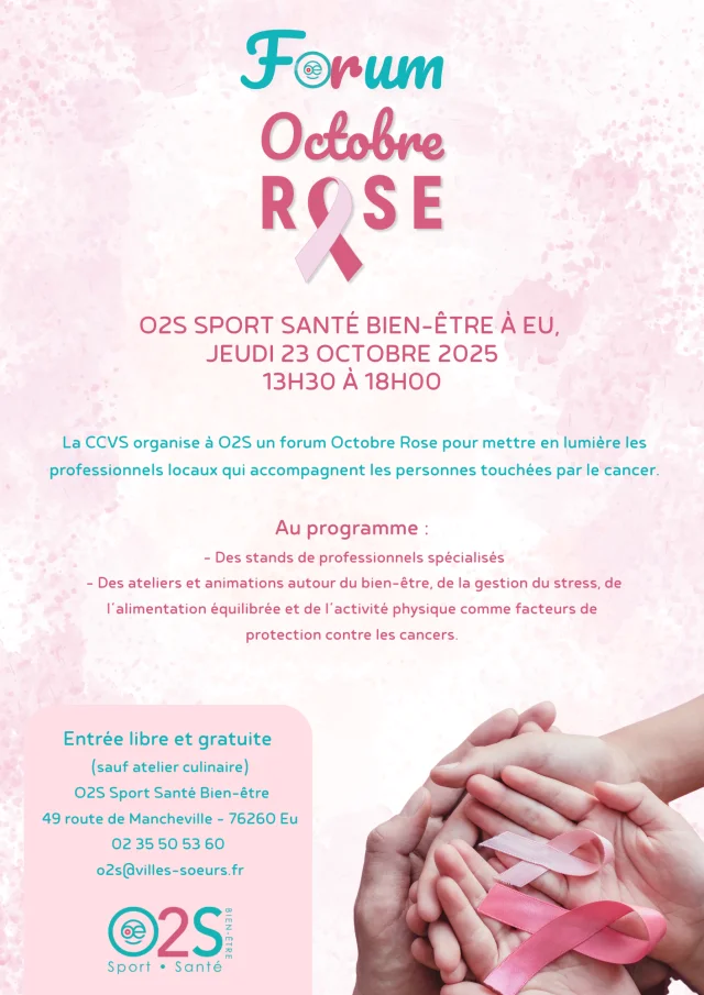 Affiche Forum O2S Octobre Rose 2025