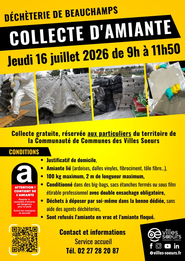 Collecte Damiante Jeudi 8 Octobre 2026