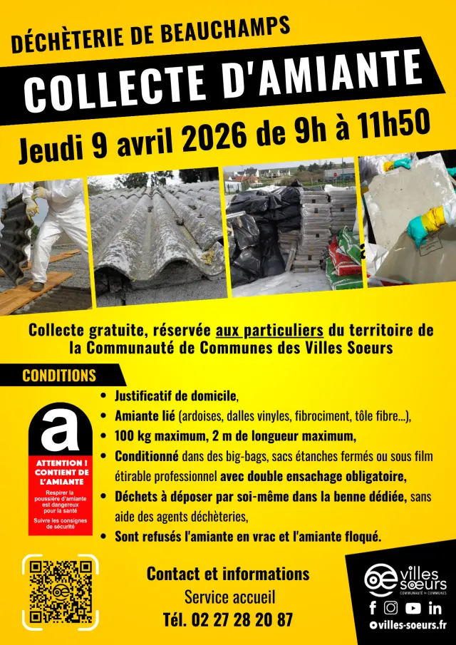 Collecte Damiante Jeudi 9 Avril 2026
