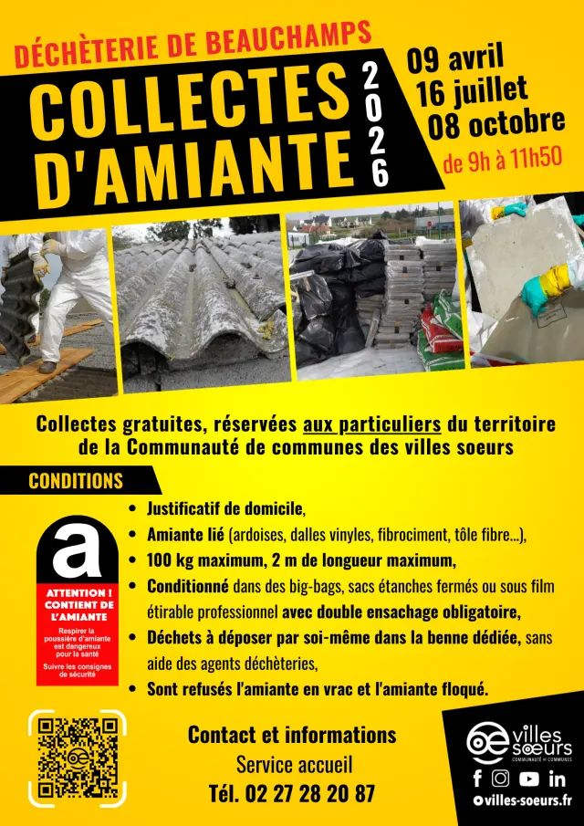 Collectes Damiante 2026