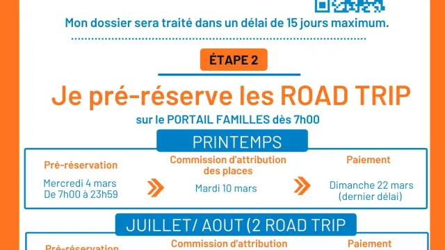 Sej Modalites Dinscription 2026 Portail Familles Road Trip