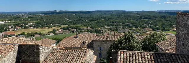 Vézénobres View On The Roofs