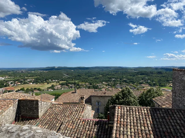 Vézénobres View On The Roofs