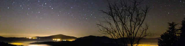 Starry sky between Génolhac and Portes