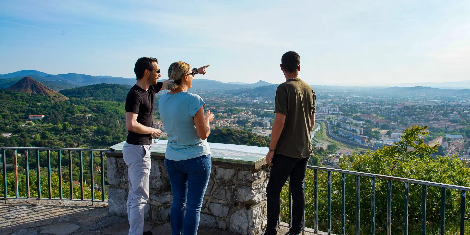 Ermitage, Alès - A Group Observes The View