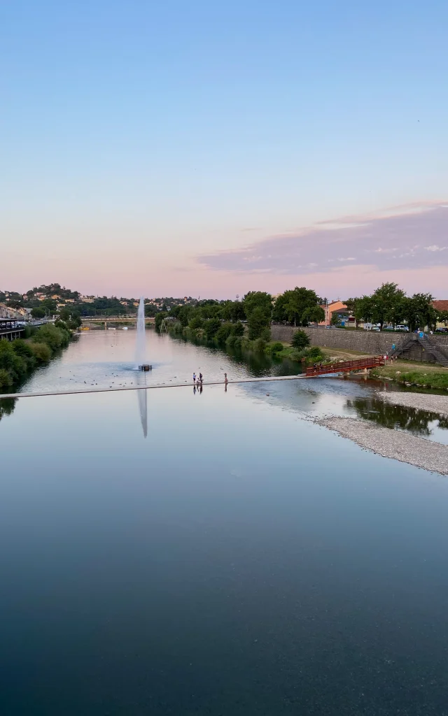 Rivière Gardon à Alès, Gard