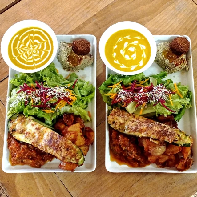 Assiette d'un repas à l'Urban Parc