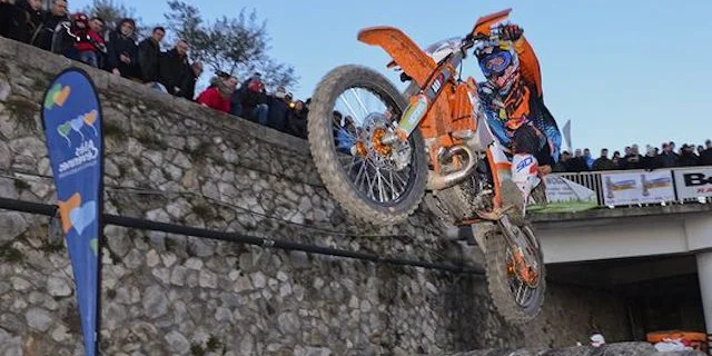 Alès Trêm compétition d'enduro en Cévennes en janvier