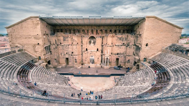 Orange antique theater