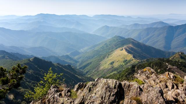 Cevennen - Hérault-vallei vanaf de Aigoual