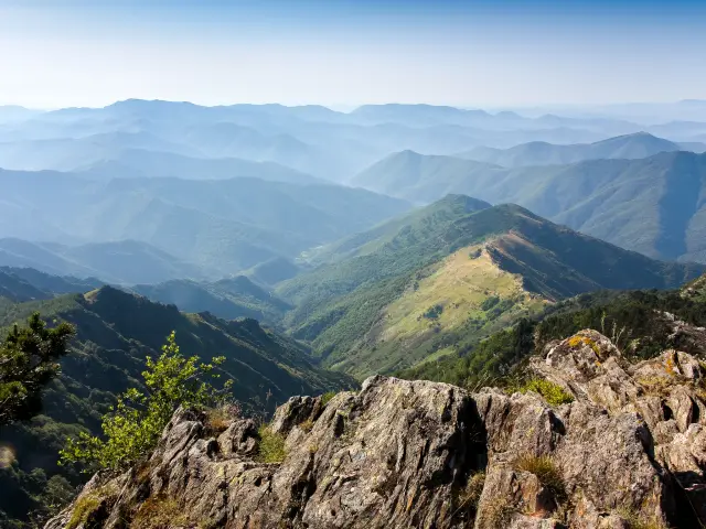 Cévennes - Vallée de l'Hérault depuis l'Aigoual