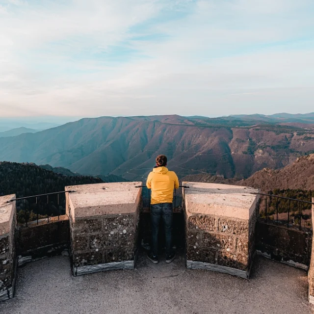 Panorama depuis l'Observatoire du Mont Aigoual