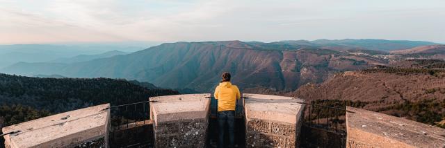 Panorama depuis l'Observatoire du Mont Aigoual