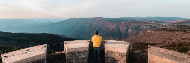 Panorama depuis l'Observatoire du Mont Aigoual