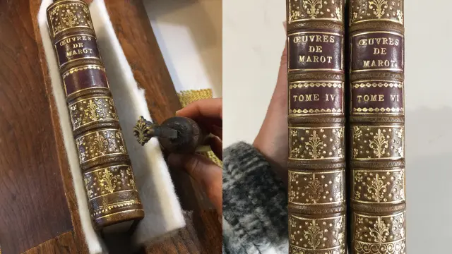 Book restored by a conservator