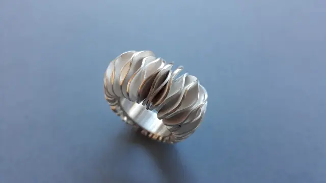 Ring made by hand