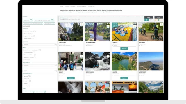 Site internet - Cévennes tourisme - espace pro