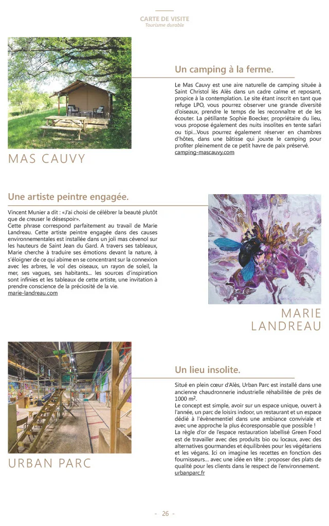 Magazine de destination page engagé(e)s