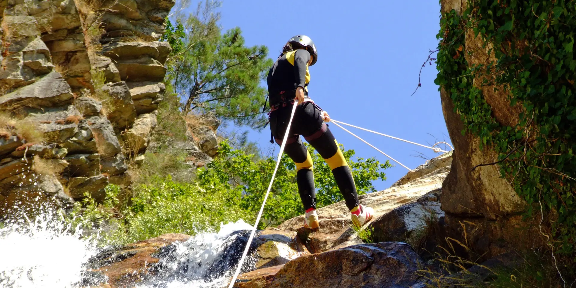 descente en rappel au canyoning