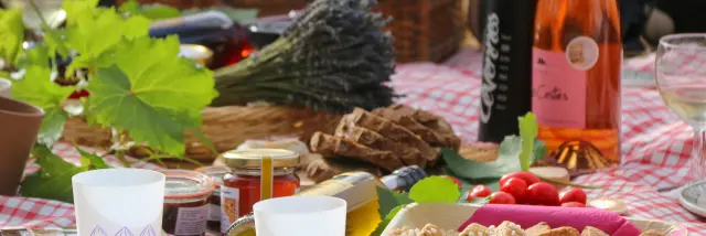 Pique-nique avec des produits du terroir des Cévennes