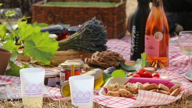 Pique-nique avec des produits du terroir des Cévennes