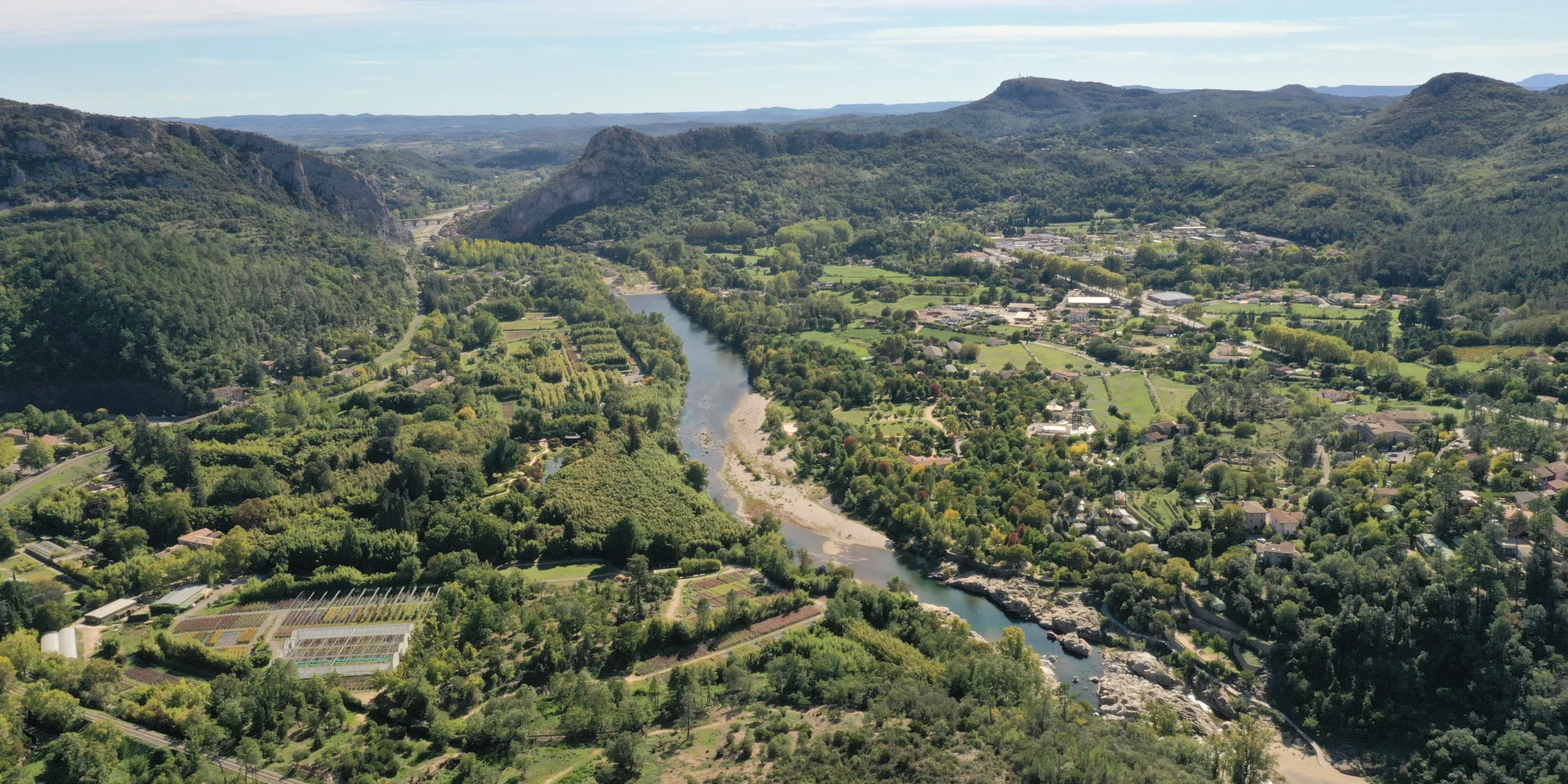 Anduze vue du ciel