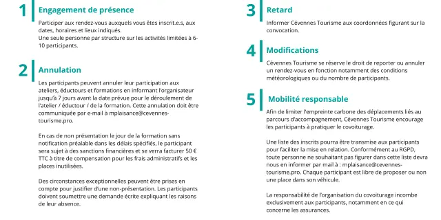 Conditions Parcours Web