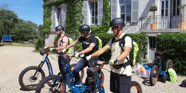 Elektrotrottinett-Wanderung in der Cote Chalonnaise 2