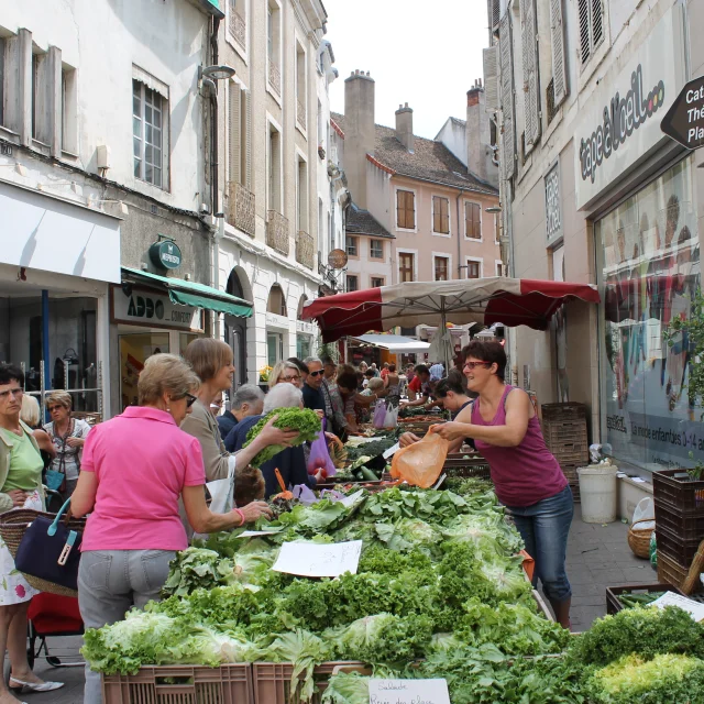 Chalon Sur Saone Rue Pietonnes Centre Ville Commerces Marches Ot 28